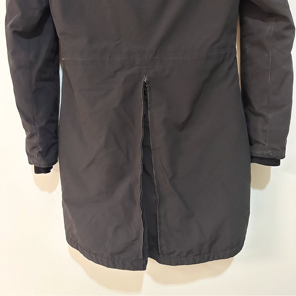 Canada Goose Rossclair Parka Heritage Women’s Sz Small Black Coat Fur Hood Trim - Picture 5 of 16
